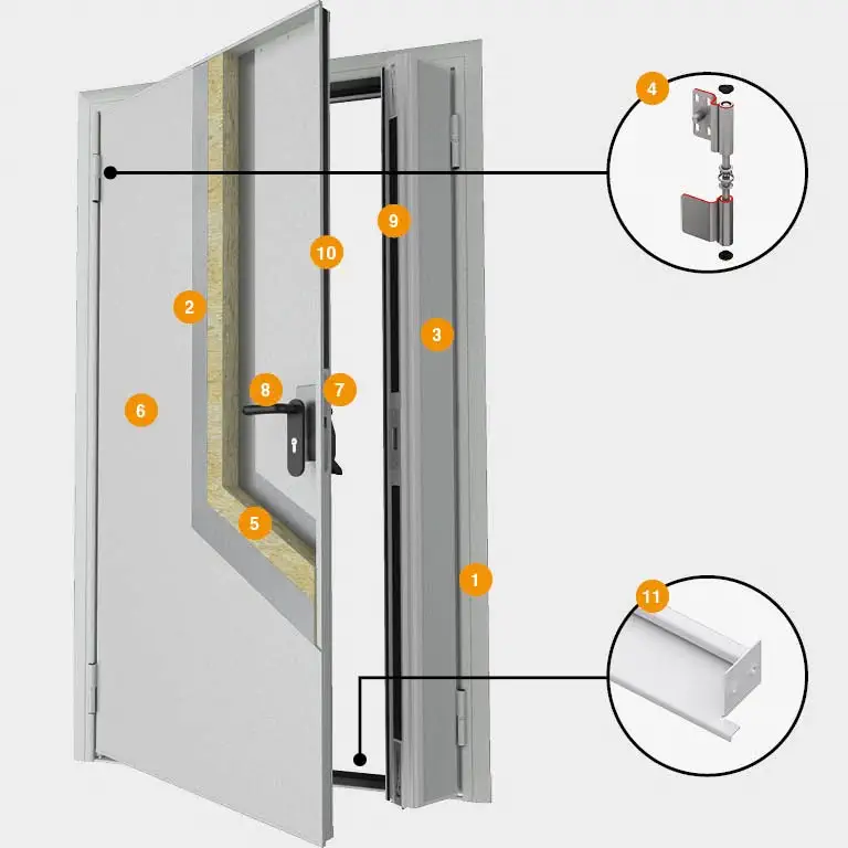 Конструкция технической двери DoorHan